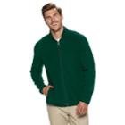 Big & Tall Croft & Barrow&reg; Classic-fit Extra-soft Arctic Fleece Full-zip Pullover, Men's, Size: Xl Tall, Dark Green