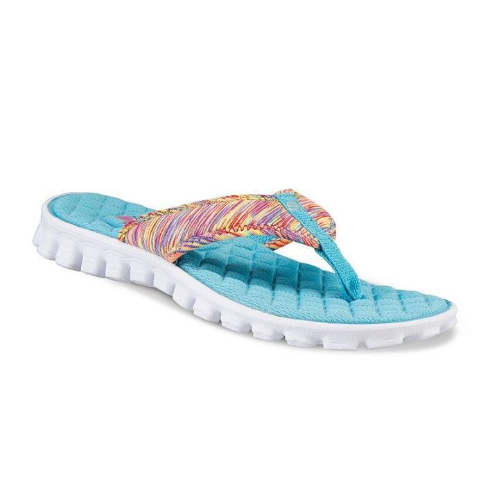 Skechers Ez Flex Cool Women's Flip-flops, Girl's, Size: 6, Blue