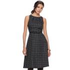 Women's Elle&trade; Pleated Midi Dress, Size: Xl, Black