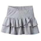 Girls 4-10 Jumping Beans&reg; Tiered Ruffled Skort, Girl's, Size: 4, Light Grey