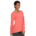 Women's Napa Valley Pointelle Scoopneck Sweater, Size: Medium, Med Pink