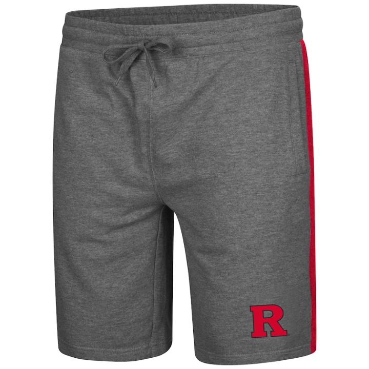 Men's Colosseum Rutgers Scarlet Knights Sledge Ii Terry Shorts, Size: Medium, Dark Grey