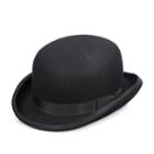 Men's Scala Wool Felt Bowler Hat, Size: Large, Black
