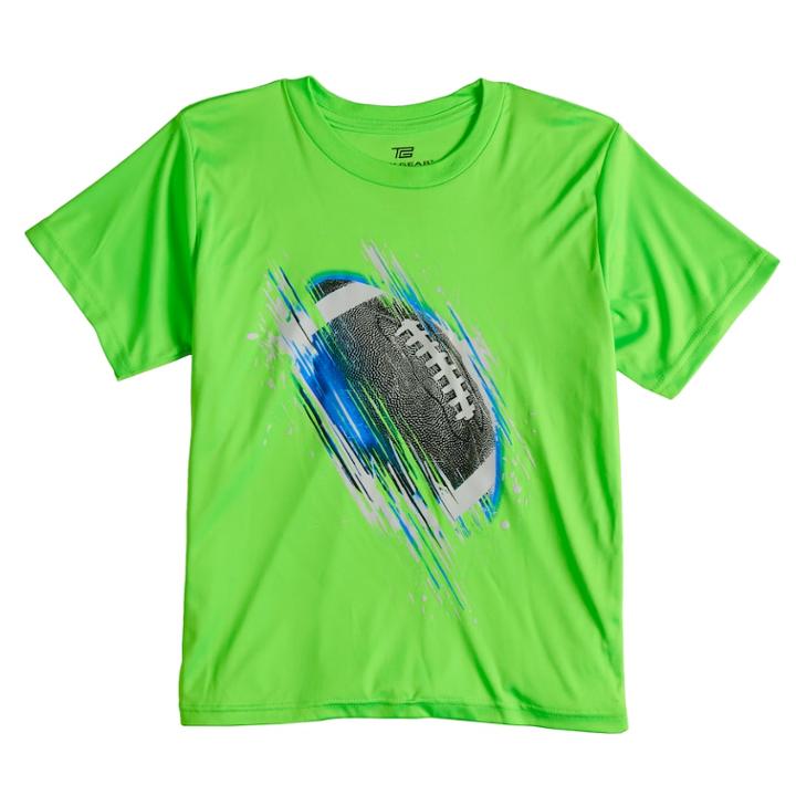 Boys 8-20 Tek Gear&reg; Football Max Speed Tee, Size: Large, Dark Green