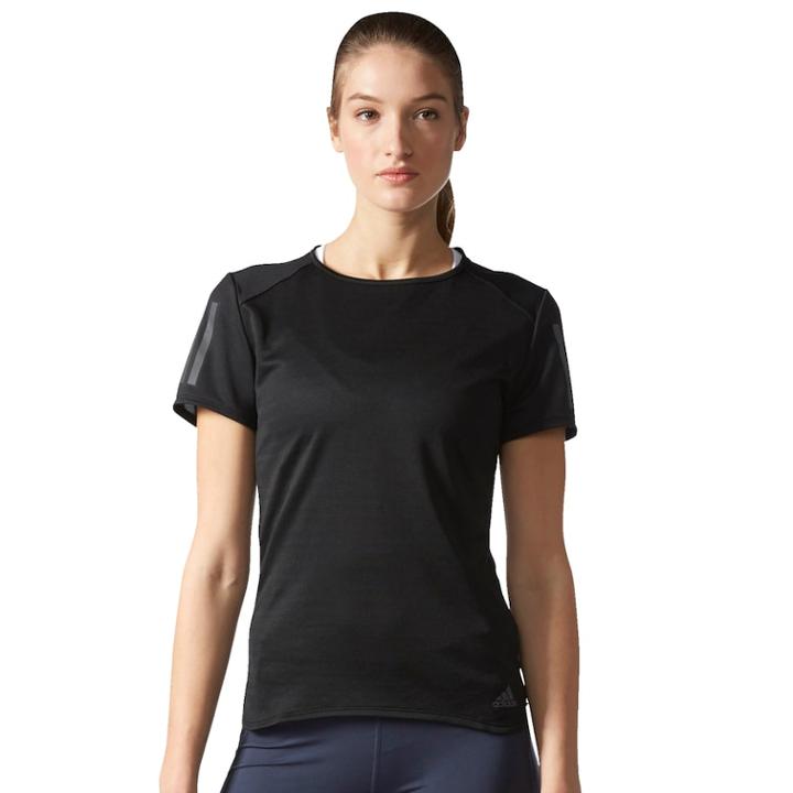 Women's Adidas Response Crewneck Tee, Size: Xl, Black