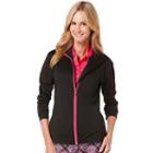 Women's Grand Slam Ruched Golf Jacket, Size: Medium, Oxford