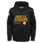 Boys 8-20 Nike Pittsburgh Steelers Circuit Therma-fit Hoodie, Boy's, Size: S(8), Black