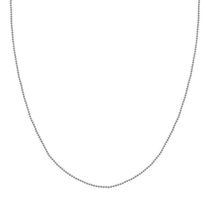 Sterling Silver Ball Chain Necklace - 20 In, Women's, Size: 20, Grey