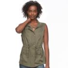 Juniors' Mudd&reg; Utility Vest, Teens, Size: Xl, Green