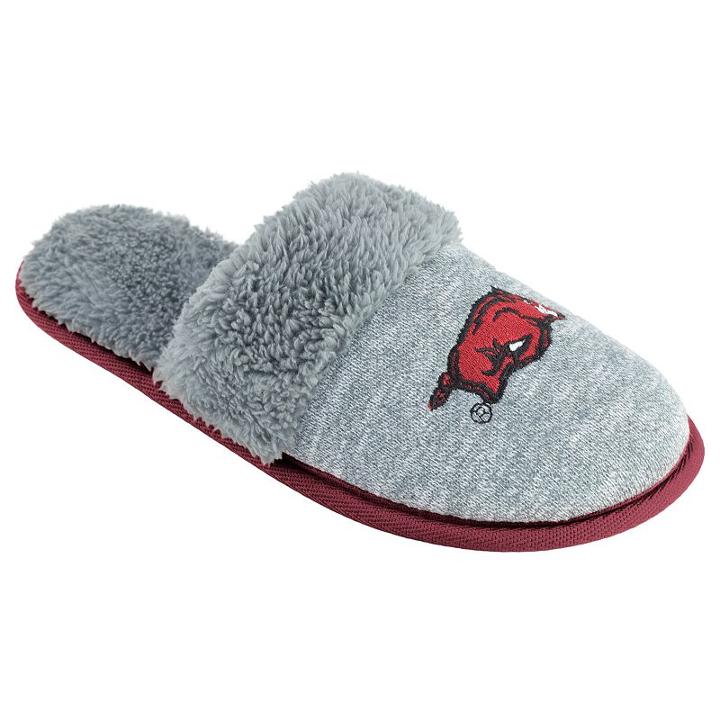 Women's Arkansas Razorbacks Sherpa-lined Clog Slippers, Size: Xl, Grey