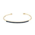Simulated Montana Sapphire Cuff Bracelet, Women's, Blue