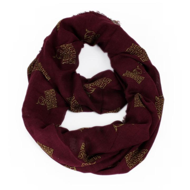Texas State Bobcats Logo Infinity Scarf, Women's, Multicolor