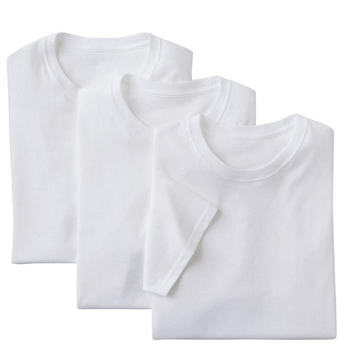 Big & Tall Hanes Classics 3-pk. Crew Tees, Men's, Size: 4xl Tall, White