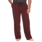 Big & Tall Croft & Barrow&reg; Patterned Microfleece Lounge Pants, Men's, Size: 3xb, Dark Red