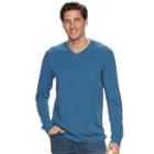 Men's Sonoma Goods For Life&reg; Classic-fit Flexwear V-neck Tee, Size: Small, Dark Blue