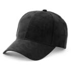 Women's Mudd&reg; Faux Suede Baseball Hat, Black