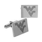 Fiora Stainless Steel West Virginia Mountaineers Team Logo Cuff Links, Men's, Multicolor
