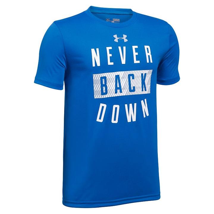 Boys 8-20 Under Armour Never Back Down Tee, Boy's, Size: Small, Brown Over