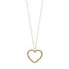 Lc Lauren Conrad Simulated Crystal Heart Long Pendant Necklace, Women's, Multicolor