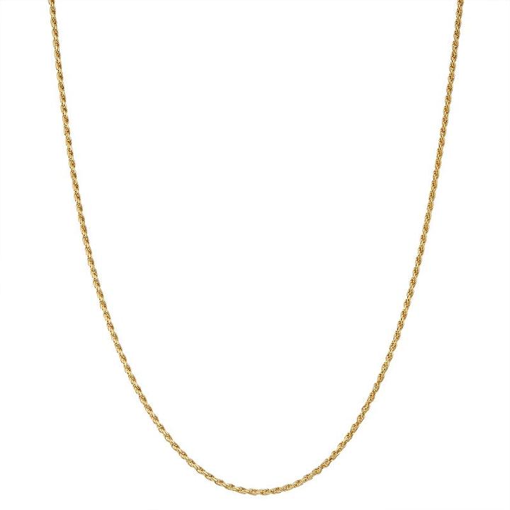 Junior Jewels Kids' Sterling Silver Rope Chain Necklace, Girl's, Size: 13, Yellow