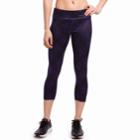 Women's Jockey Sport Geometric Print Midrise Capri Leggings, Size: Medium, Blue