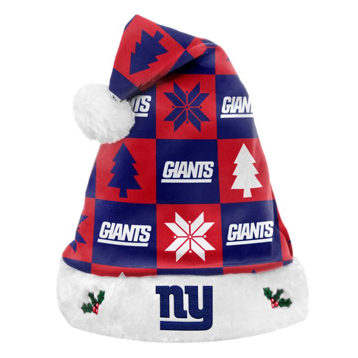 Foco New York Giants Christmas Santa Hat, Multicolor