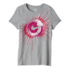 Girls 7-16 Nike Swoosh Splatter Graphic Tee, Girl's, Size: Medium, Grey Other
