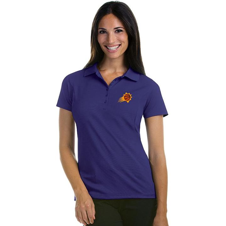 Women's Antigua Phoenix Suns Pique Xtra-lite Polo, Size: Small, Drk Purple