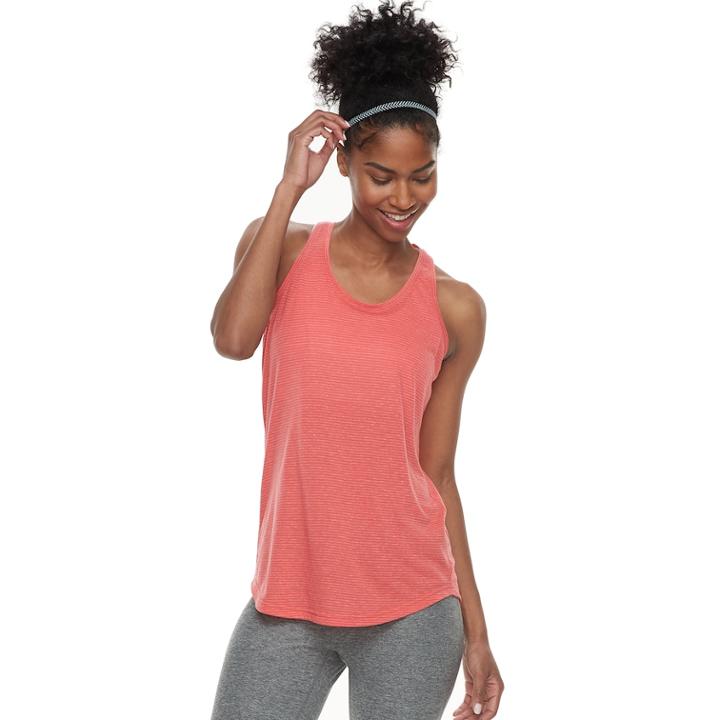Women's Tek Gear&reg; Jersey Racerback Tank, Size: Small, Med Orange