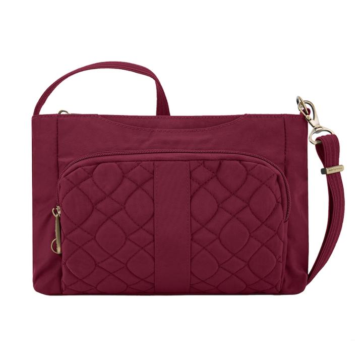 Travelon Anti-theft Signature Quilted Slim Bag, Women's, Red