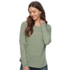 Petite Sonoma Goods For Life&trade; Essential Crewneck Tee, Women's, Size: S Petite, Dark Green