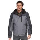 Men's Zeroxposur Arctic Colorblock Hooded Jacket, Size: Large, Grey (charcoal)