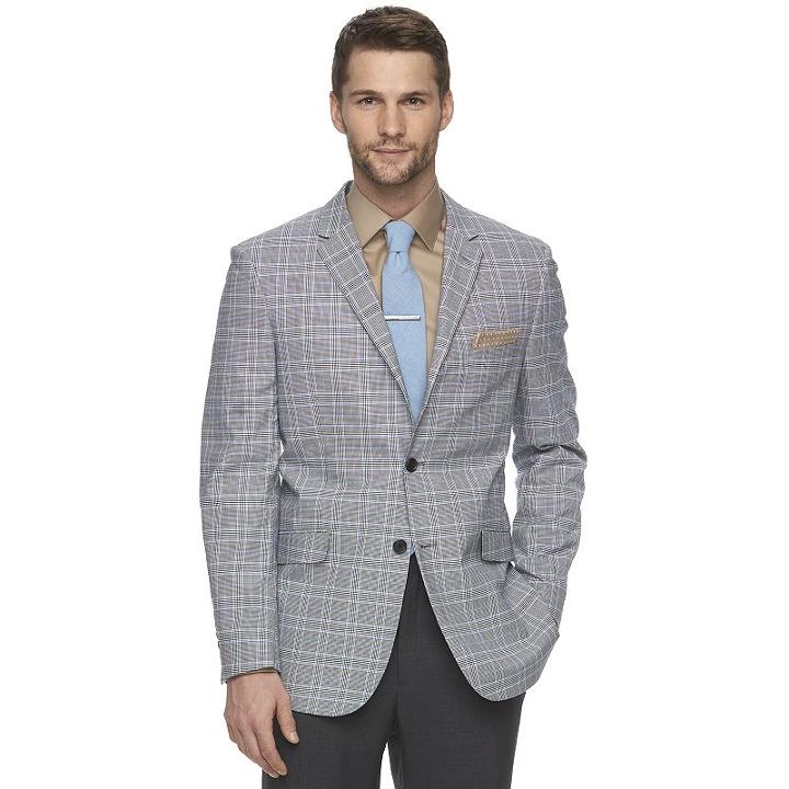 Men's Adolfo Modern-fit Sport Coat, Size: 50 - Regular, Ovrfl Oth