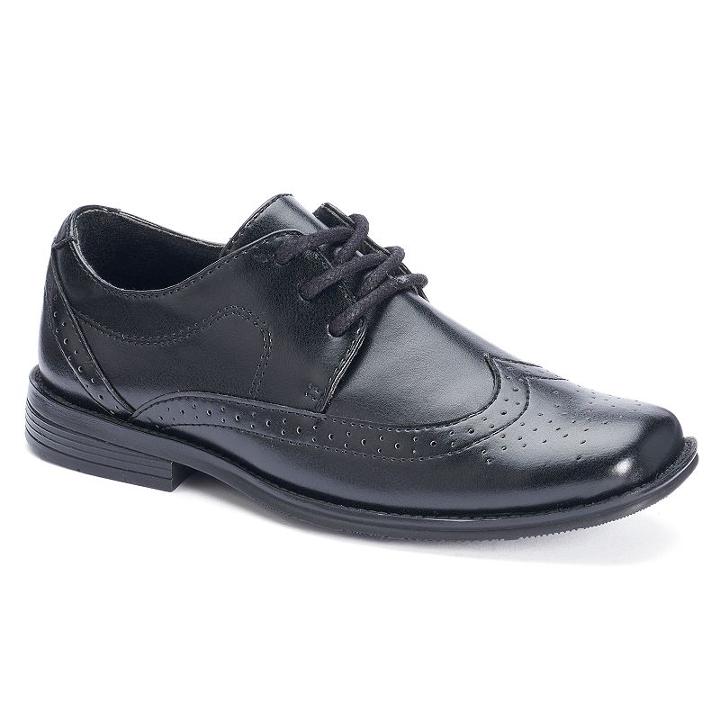 Sonoma Goods For Life&trade; Boys' Wingtip Dress Shoes, Boy's, Size: 12, Black
