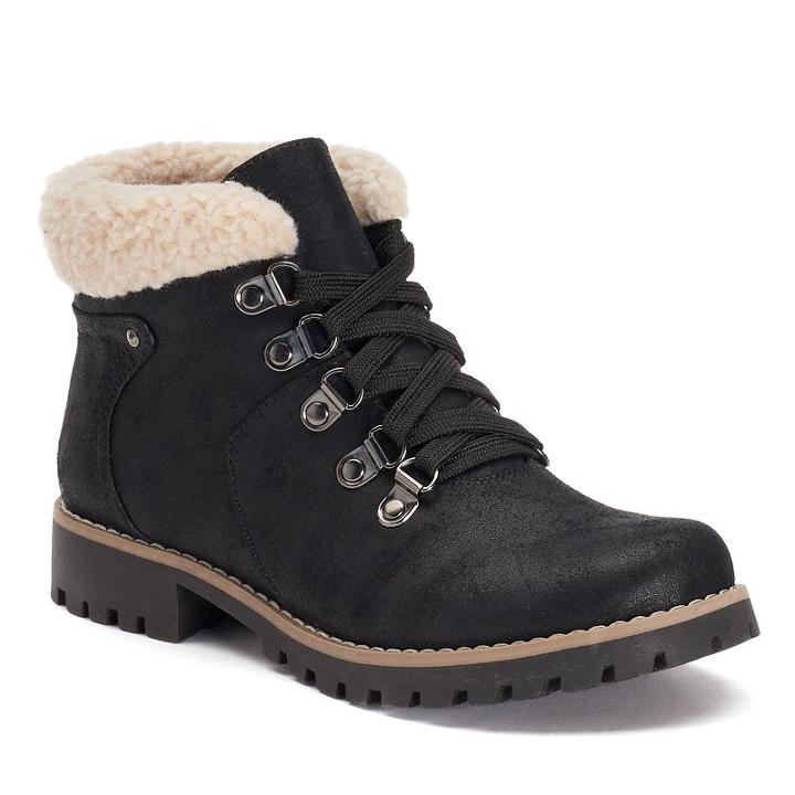 Sonoma Goods For Life&trade; Women's Lug Ankle Boots, Size: 8.5, Black