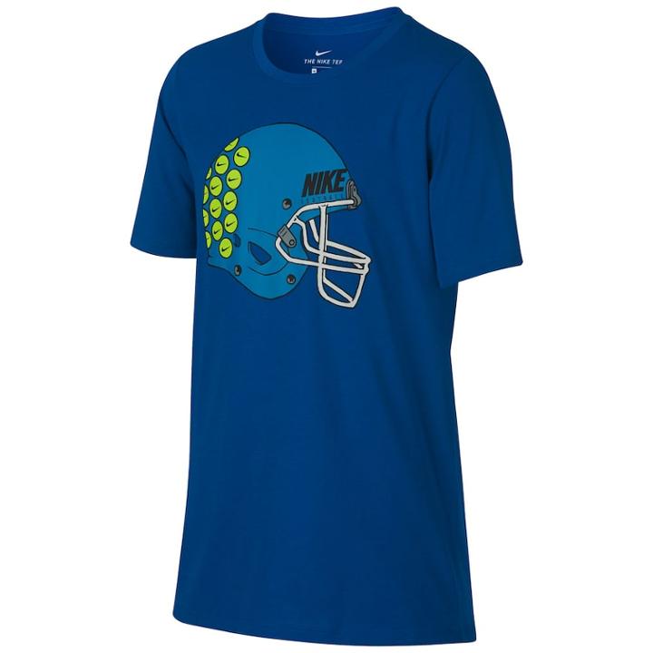 Boys 8-20 Nike Helmet Stickers Tee, Size: Medium, Blue
