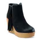 Olivia Miller Burke Women's Wedge Ankle Boots, Girl's, Size: 8.5, Black
