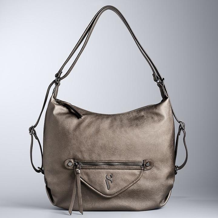 Simply Vera Vera Wang Parlin Hobo, Women's, Med Brown