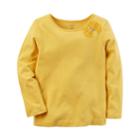 Girls 4-8 Carter's Bow Tee, Size: 6x, Yellow