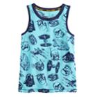 Boys 4-7x Star Wars A Collection For Kohl's Darth Vader, Boba Fett, R2d2 And C3po Tank, Size: 5, Blue
