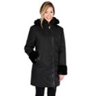 Women's Excelled Hooded Jacket, Size: Large, Black