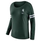 Women's Nike Michigan State Spartans Tailgate Long-sleeve Tee, Size: Xl, Green
