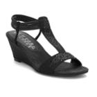 New York Transit Got It All Women's Wedge Sandals, Size: Medium (7.5), Black