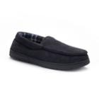 Men's Wembley Microsuede Venetian Moccasin Slippers, Size: Medium, Black