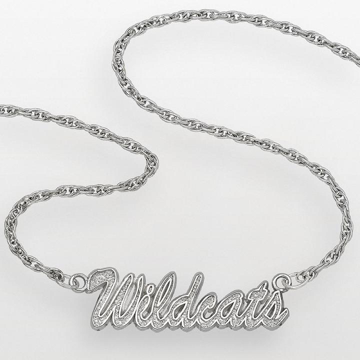 Kentucky Wildcats Sterling Silver Script Pendant, Women's, Size: 18, Multicolor