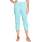 Women's Gloria Vanderbilt Amanda Capris, Size: 6, Turquoise/blue (turq/aqua)