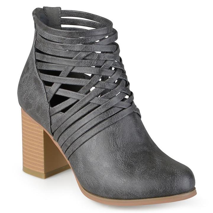 Journee Collection Alicia Women's Ankle Boots, Girl's, Size: Medium (11), Grey