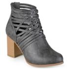 Journee Collection Alicia Women's Ankle Boots, Girl's, Size: Medium (11), Grey