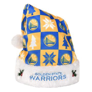 Foco Golden State Warriors Christmas Santa Hat, Multicolor