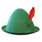 Adult Alpine Costume Hat, Green